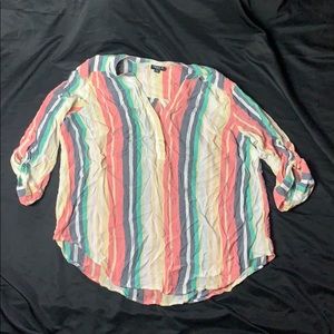 Colorful Striped Blouse